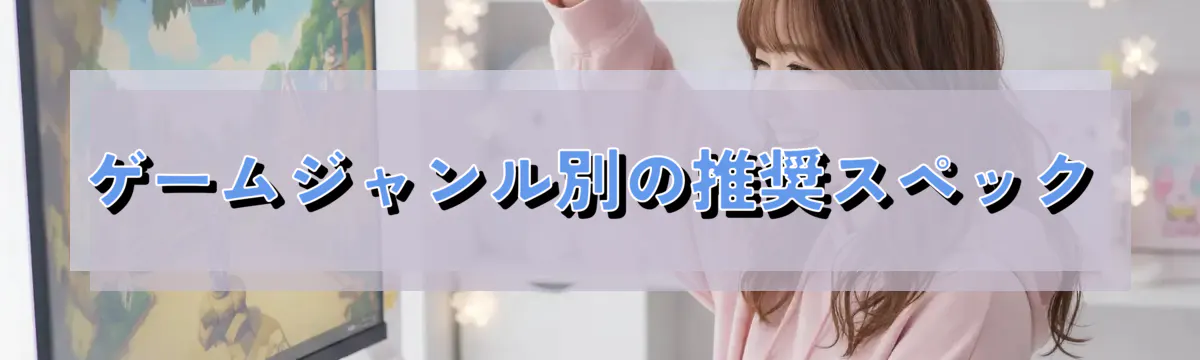 ゲームジャンル別の推奨スペック