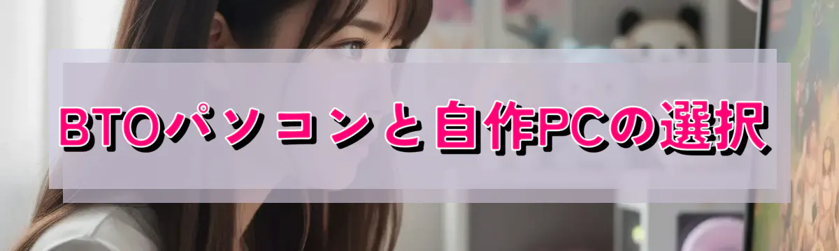 BTOパソコンと自作PCの選択