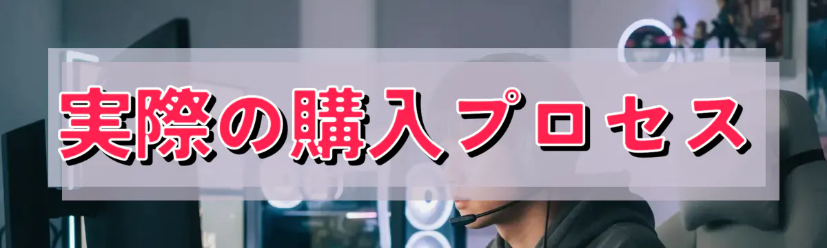 実際の購入プロセス