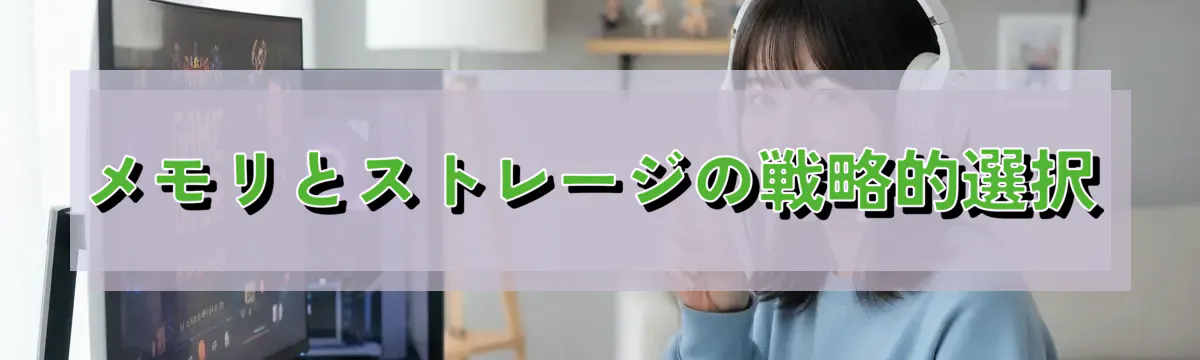 メモリとストレージの戦略的選択