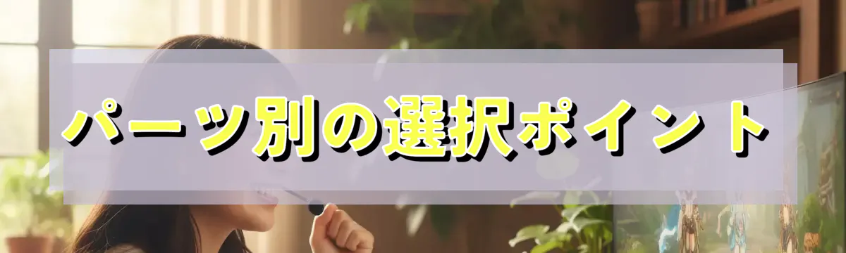 パーツ別の選択ポイント