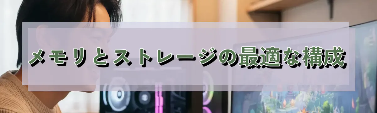 メモリとストレージの最適な構成