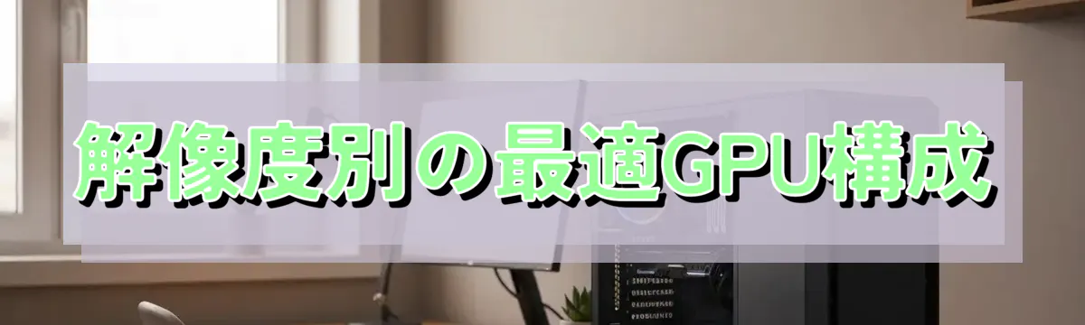 解像度別の最適GPU構成