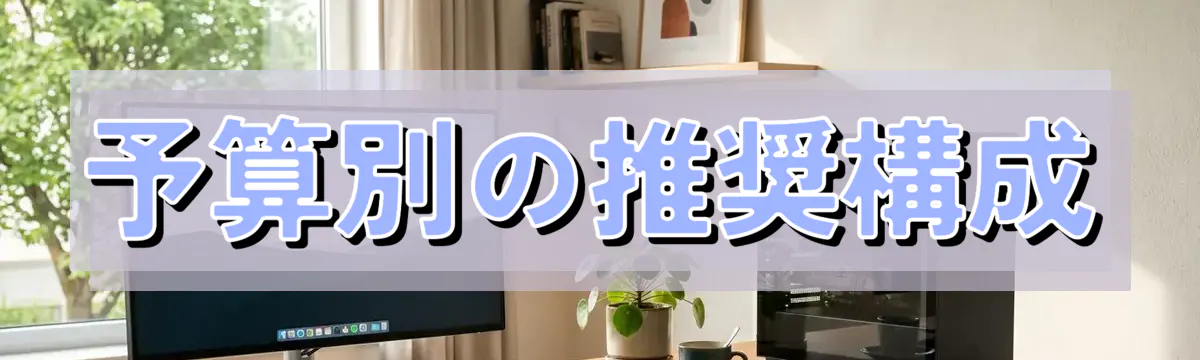 予算別の推奨構成