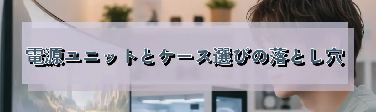 電源ユニットとケース選びの落とし穴