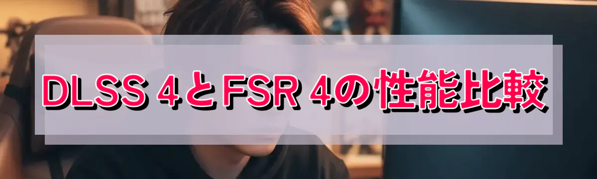 DLSS 4とFSR 4の性能比較