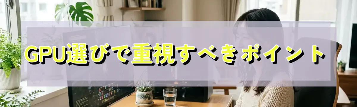 GPU選びで重視すべきポイント
