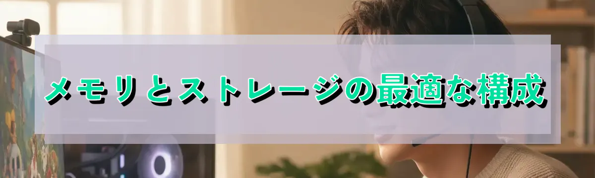 メモリとストレージの最適な構成