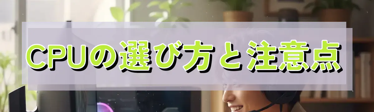 CPUの選び方と注意点