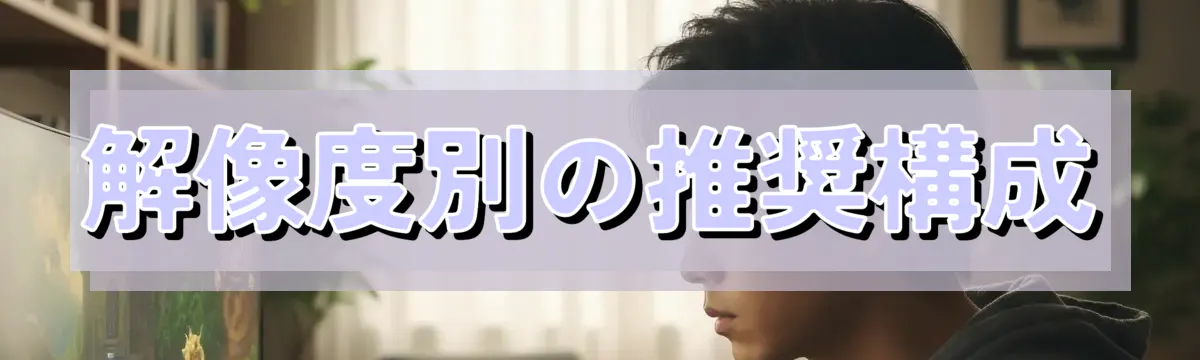 解像度別の推奨構成