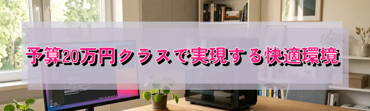 予算20万円クラスで実現する快適環境