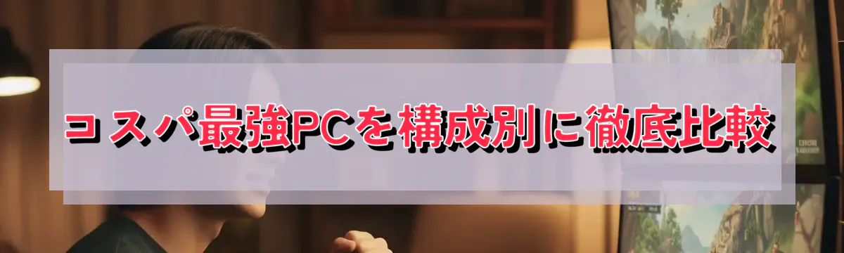 コスパ最強PCを構成別に徹底比較