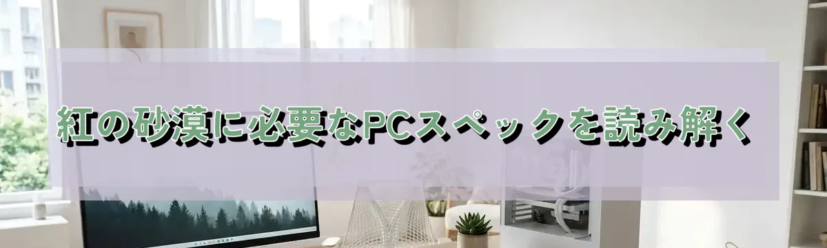 紅の砂漠に必要なPCスペックを読み解く