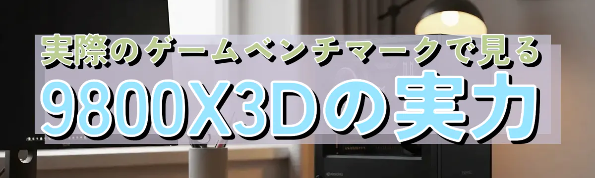 実際のゲームベンチマークで見る9800X3Dの実力