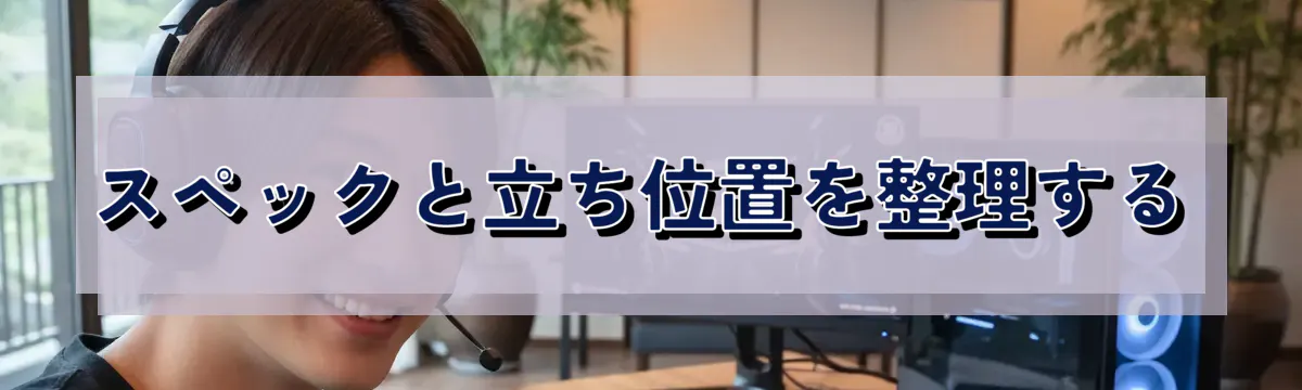スペックと立ち位置を整理する