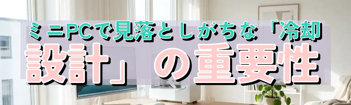 ミニPCで見落としがちな「冷却設計」の重要性