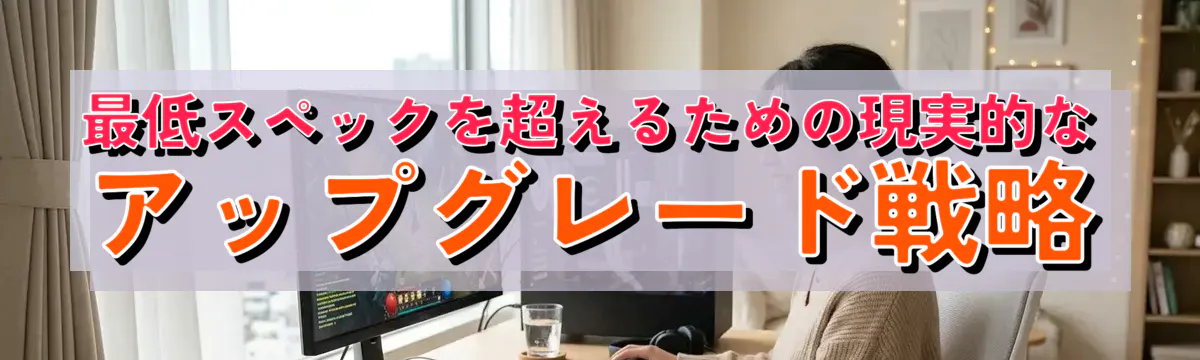 最低スペックを超えるための現実的なアップグレード戦略