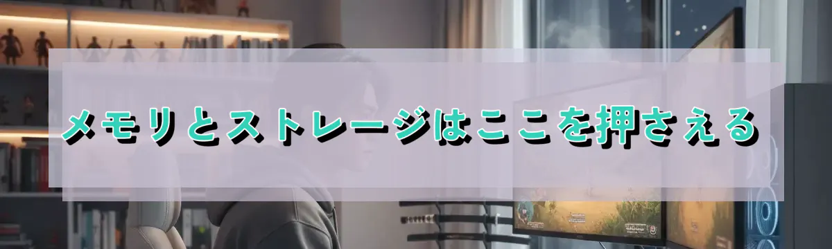 メモリとストレージはここを押さえる