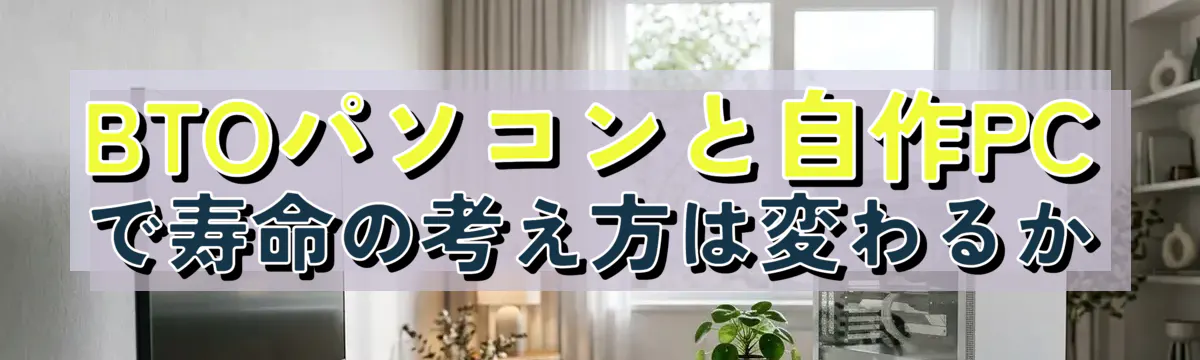 BTOパソコンと自作PCで寿命の考え方は変わるか